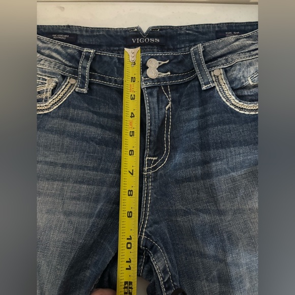 Vigoss Chelsea Boyfriend Jeans Plus 13 14 Length 25 EUC - Picture 7 of 11